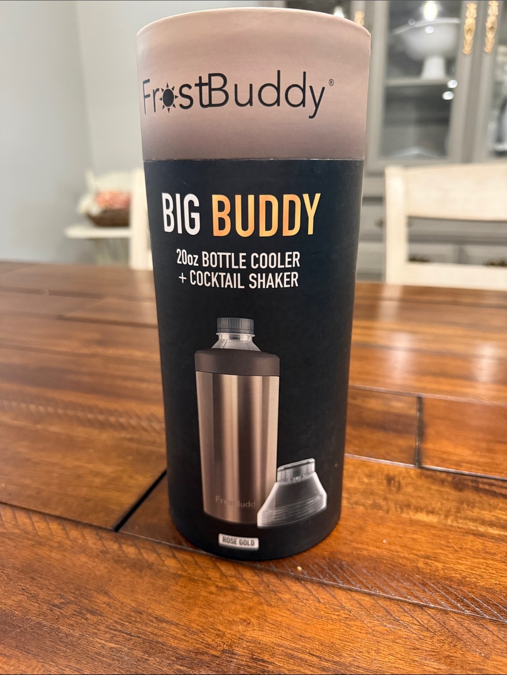 Big Buddy 20oz Bottle Cooler & Cocktail Shaker - Rose Gold